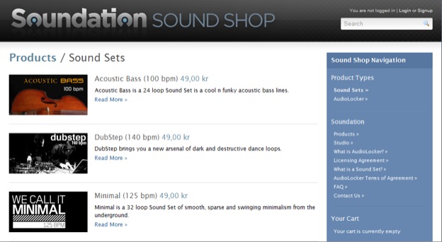 soundshop app